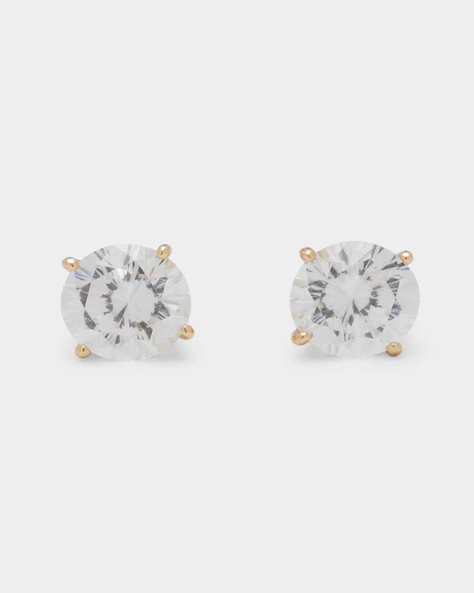 14K Yellow Gold 3.5ct Stud Earrings